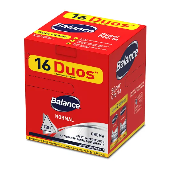 Desodorante Balance Crema 16Duos