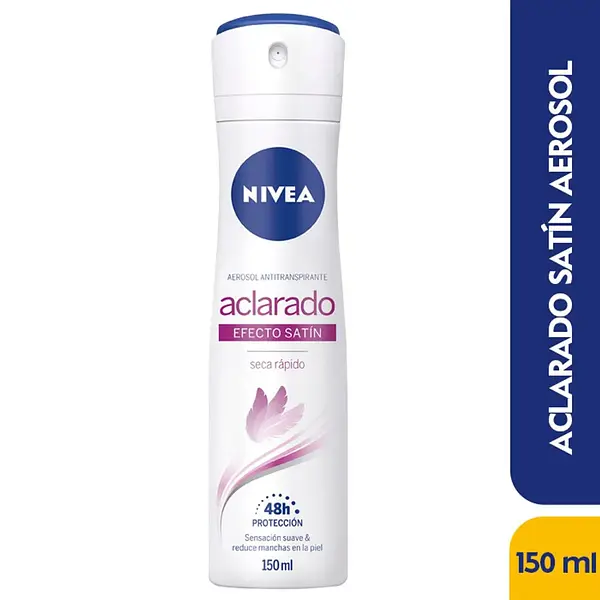Desodorante Nivea Aerosol Aclarado Satin 150Ml
