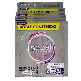 Shampoo Sedal Duo Effect 12Unx24Ml