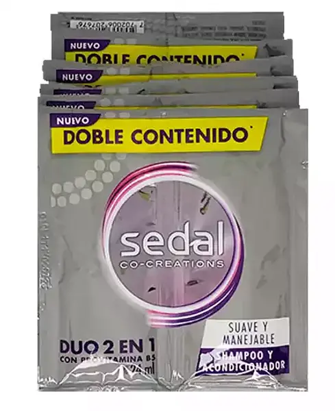 Shampoo Sedal Duo Effect 12Unx24Ml