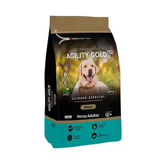 Agility Gold Obesos Adultos 1500gr