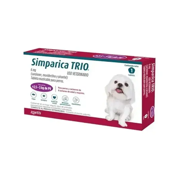 Simparica Trio Tabletas 2.5-5