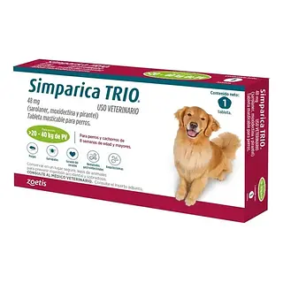 Simparica Trio Tabletas 20-40