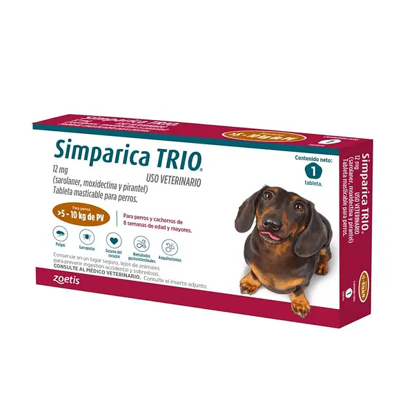 Simparica Trio Tabletas 5-10