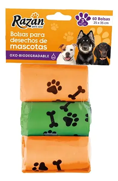 Bolsa Desecho Mascotas 3Rollos