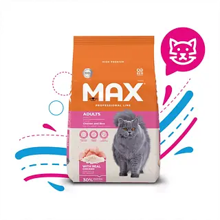 Max Cat Adulto P/Line Frango Y Arroz 1000Gr
