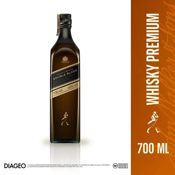 Whisky Johnnie Walker Double Black 700Ml