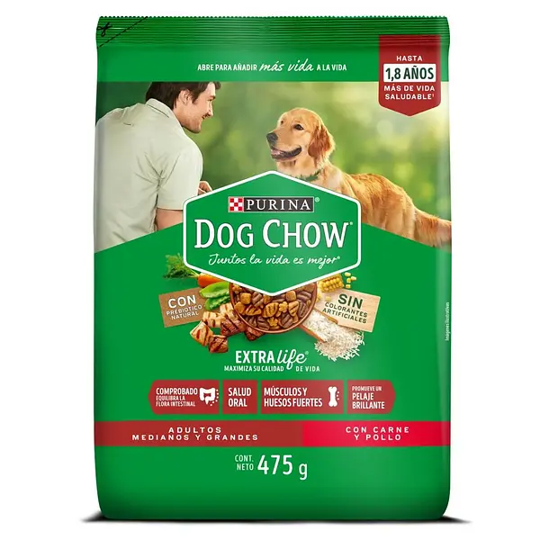 Dog Chow Adultos Medianos Y Grandes 475gr
