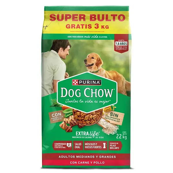 Dog Chow Adultos Medianos Y Grandes 22.7kg
