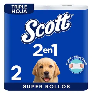 Papel Higienico Scott 2En1 2Un