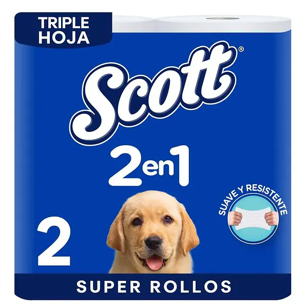 Papel Higienico Scott 2En1 2Un