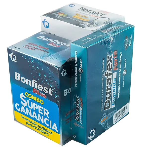 Prepack Bonfies Plus 20Un+Noraver Noche 6Un+Duraflex 6Un