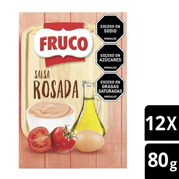 Salsa Rosada Fruco 12Unx80Gr