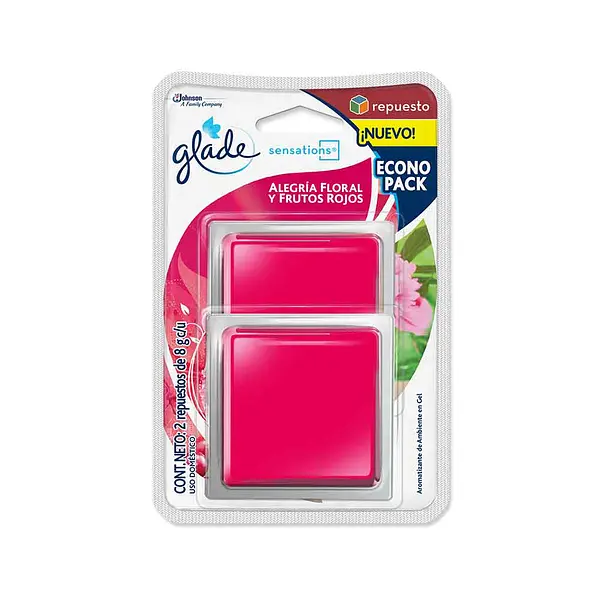 Ambientador Glade Sensations Frutos Rojos 2Rptx8Gr