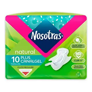 Toallas Higienicas Nosotras Canalgel 10Un