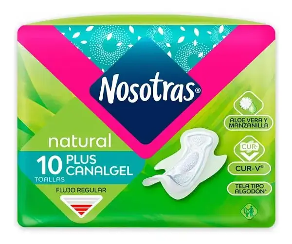Toallas Higienicas Nosotras Canalgel 10Un