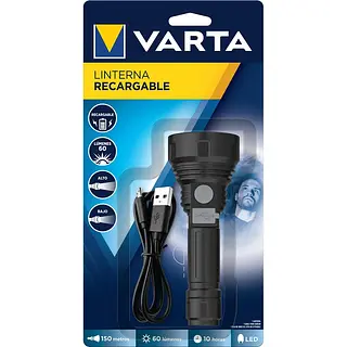 Linterna Varta Recargable 60Lumenesx150Metros