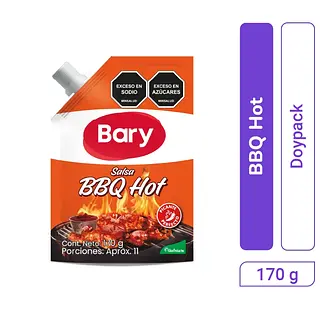 Salsa Bbq Hot Bary 170Gr