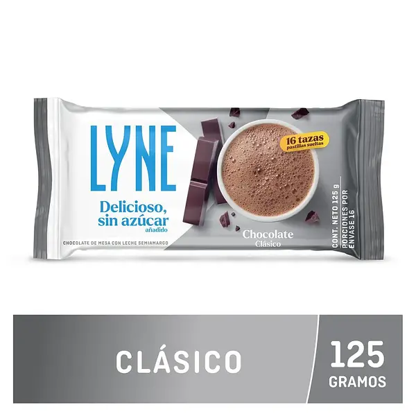 Chocolate Lyne Clasico Barra 125gr