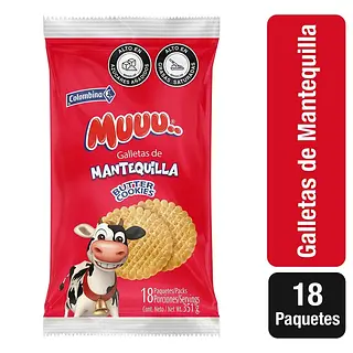 Galleta Muuu Mantequilla 18un