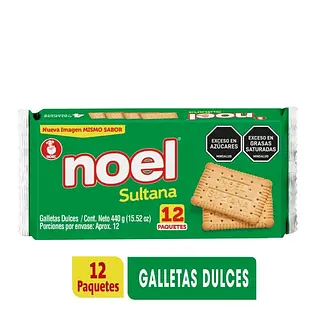 Galleta Noel Sultana 12un