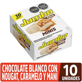 Chocolatina Jet Jumbo Flow Minis Blanca 10unx18gr