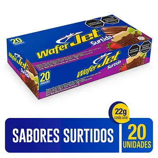 Galleta Jet Wafer Surtida 10unx22gr