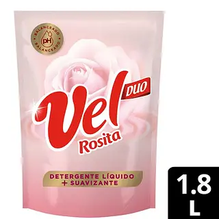 Detergente Liquido Vel Rosita Duo 1800ml