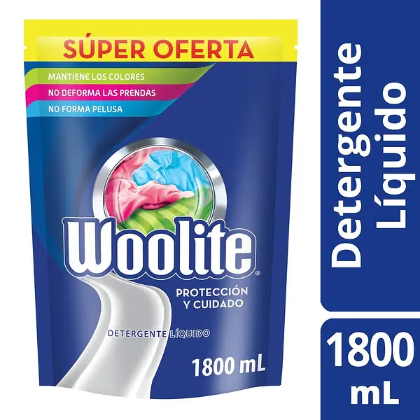 Detergente Liquido Woolite Todos Los Dias 1800ml