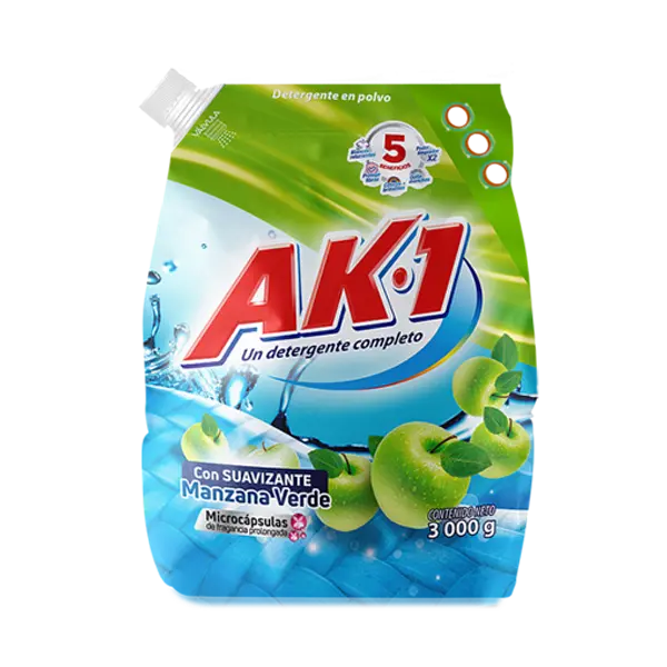 Detergente Ak-1 Manzana 3000gr