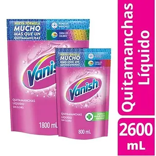 Quitamanchas Vanish Rosa 1800+800ml