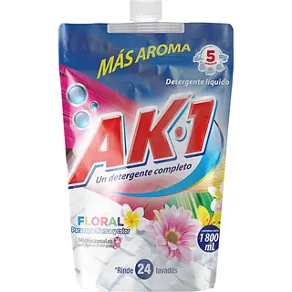 Detergente Ak-1 Liquido Floral 1800ml