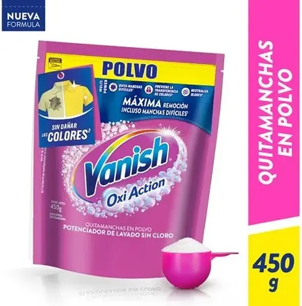 Quitamanchas Vanish Polvo Rosa 450gr