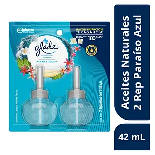 Ambientador Glade Repuesto Eléctrico Paraíso 2unx21ml
