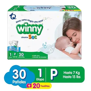 Pañal Winny Ultratrim Sec Etapa 1 30un