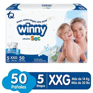 Pañal Winny Ultratrim Sec Etapa 5 50un