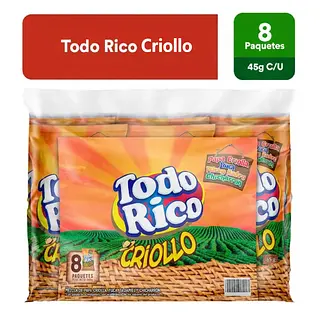 Paquete Todo Rico Criollo Sp/R 8unx45gr
