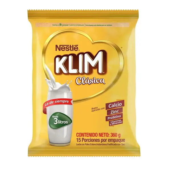 Leche Polvo Klim 360gr