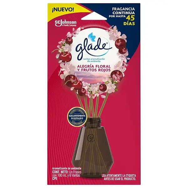 Ambientador Glade Varitas Frutos Rojos 100Ml