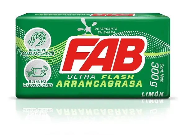 Jabon Barra Fab Limon 300Gr