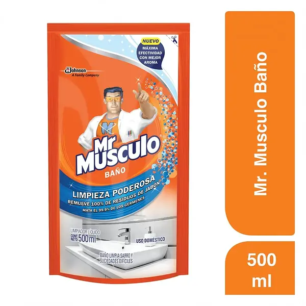 Limpiador Baño Mr Musculo Doypack 500Ml