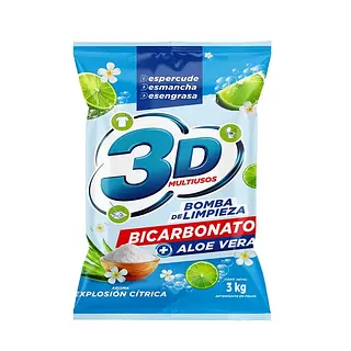 Detergente 3D Azul 3000Gr