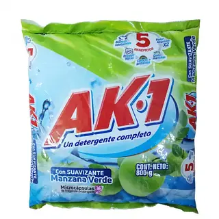 Detergente Ak-1 Manzana Verde 800Gr