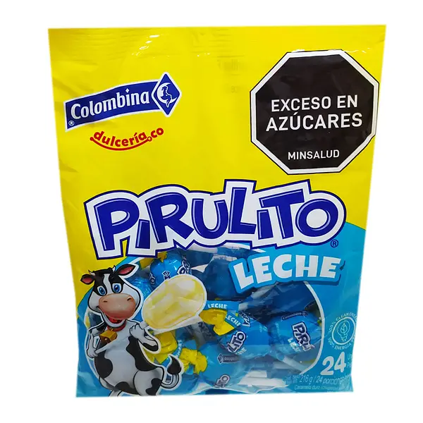 Bombón Pirulito Leche 24Un