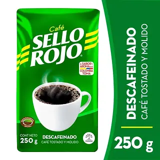 Cafe Sello Rojo Descafeinado 250Gr