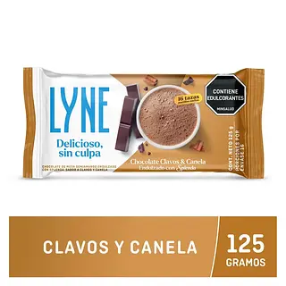 Chocolate Lyne Clavos Y Canela Barra 125gr