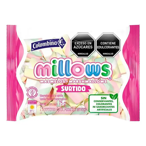 Masmelo Millows Surtido 75Gr