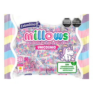 Masmelo Millows Unicornio 50Unx225Gr