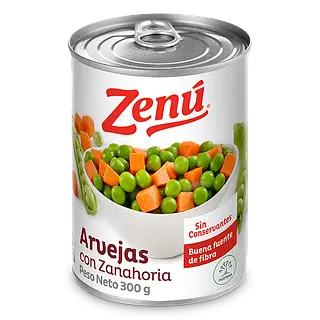 Enlatado Arveja Zanahoria Zenu 300Gr