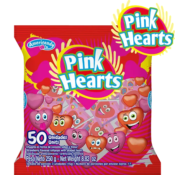 Chupeta Pink Hearts 50Un